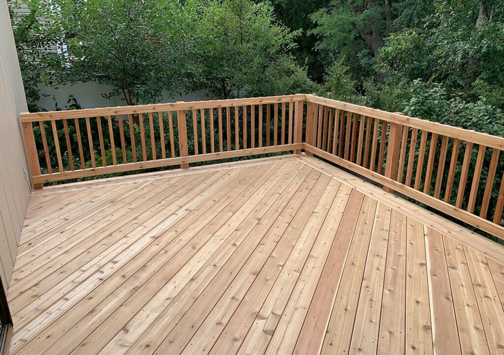 Wood Deck with Fence